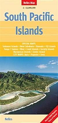 South Pacific Islands Salomon-N.Cal-Vanuatu-Fijij : NEL.265 (Sheet Map, folded)