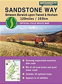 Sandstone Way Cycle Route Map - Northumberland : Between Berwick Upon Tweed and Hexham (Sheet Map, folded)