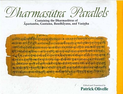 Dharmasutra Parallels (Hardcover)