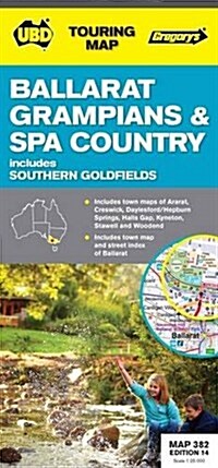 Ballarat Grampians and SA Country 382 (Sheet Map, 14 Rev ed)