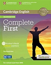 Complete First Students Book without Answers with CD-ROM with Testbank (Package, 2 Revised edition)
