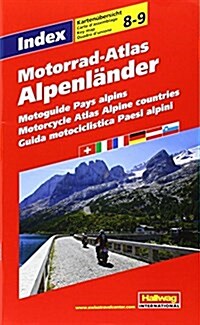 Alpine Countries Motorcycle Atlas : HAL.MA.10 (Sheet Map, 2 Rev ed)