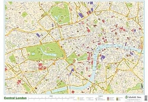 Map of Central London (Poster)
