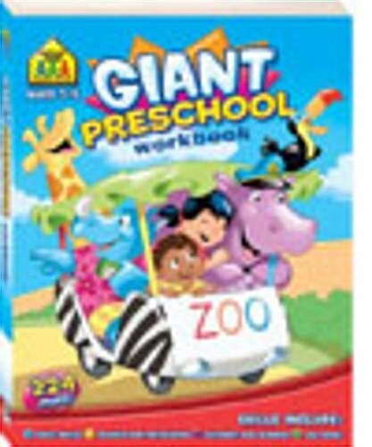 School Zone Giant Workbooks : Preschool (Paperback)