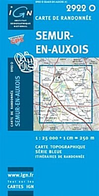 Semur-en-Auxois GPS : IGN2922O (Sheet Map)