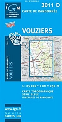 Vouziers GPS : IGN3011O (Sheet Map, folded)