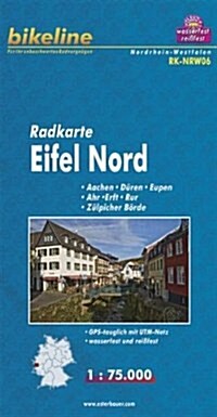 Eifel Nord Cycle Map Aachen - Koln : BIKEK.DE.NRW06 (Sheet Map)