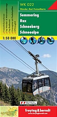 Semmering, Rax, Schneeberg, Schneealpe GPS : FBW.WK022 (Sheet Map)