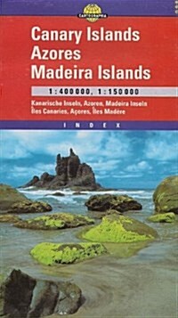 Canary Islands, Azores and Madeira Islands (Sheet Map, folded)