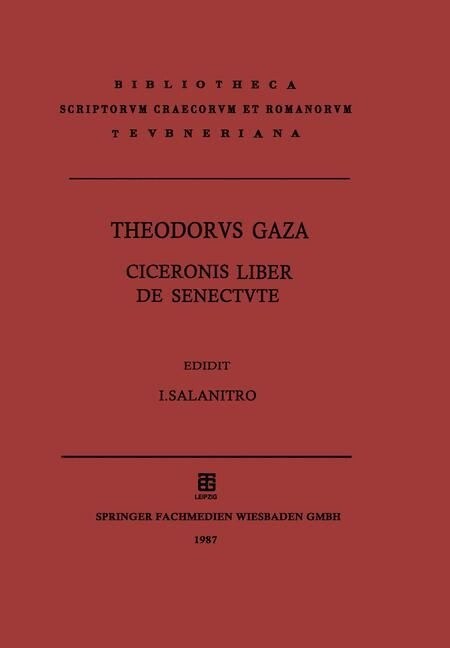 Theodorvs Gaza (Paperback, Softcover Repri)