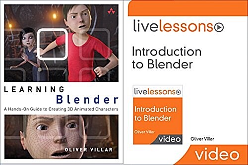 Learning Blender (Book) and Introduction to Blender Livelessons (Video Training) Bundle (Paperback)