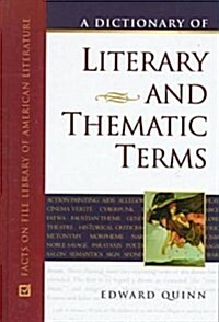 A Dictionary of Literary and Thematic Terms (Hardcover)