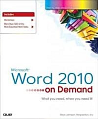 Microsoft Word 2010 on Demand (Paperback)
