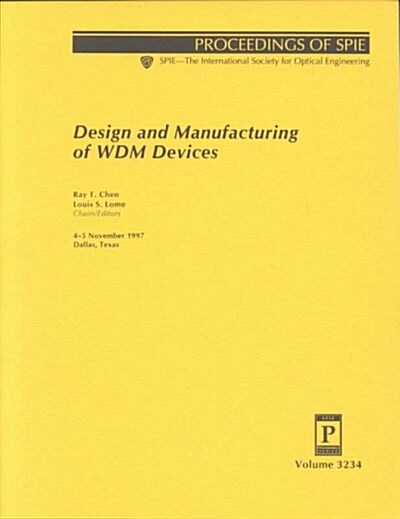 Design and Manufacturing of Wdm Devices (Paperback)