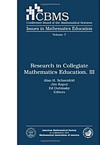 Research in Collegiate Mathematics Education 3 (Paperback)
