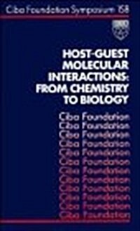 Host-Guest Molecular Interactions from Chemistry to Biology : Symposium Proceedings (Hardcover)