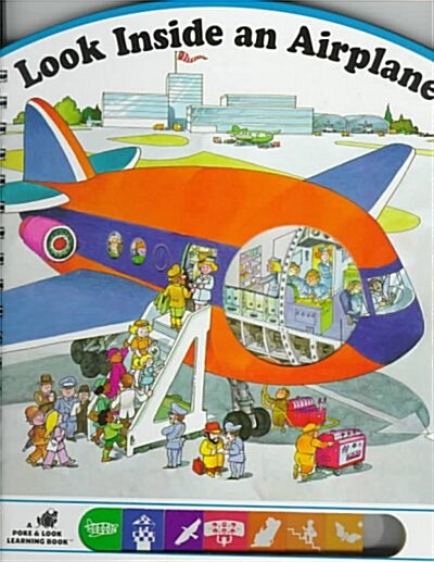 Look Inside an Airplane (Board Book, Spiral)