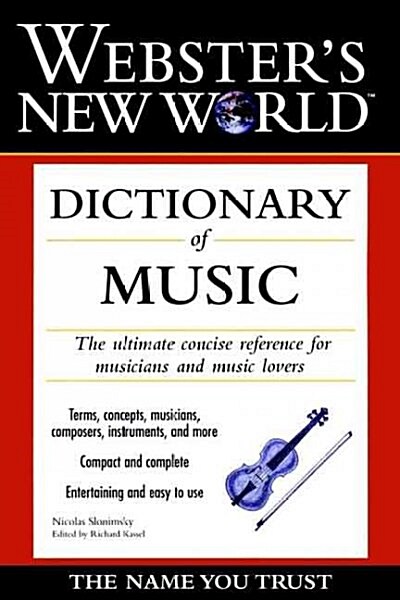 [중고] Webster‘s New World Dictionary of Music (Paperback)