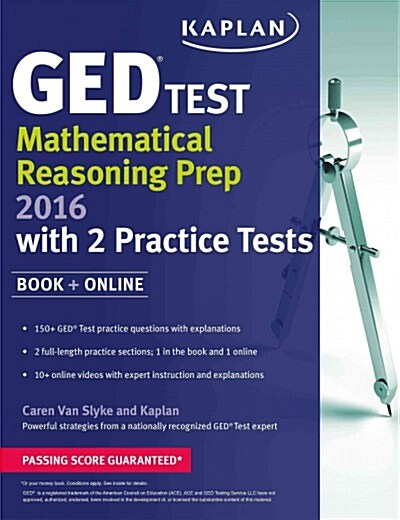 Kaplan GED(R) Test Mathematical Reasoning Prep 2016: Book + Online (Paperback)
