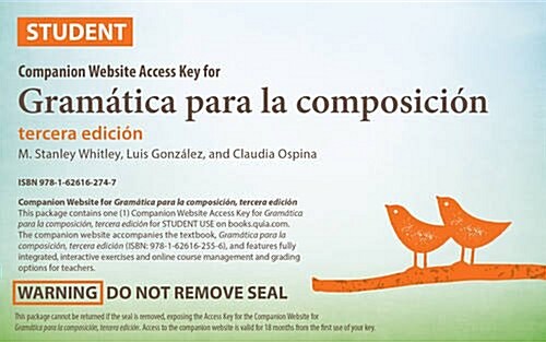 Gramatica Para La Composicion / Grammar for Composition (Pass Code, 3rd, Bilingual)