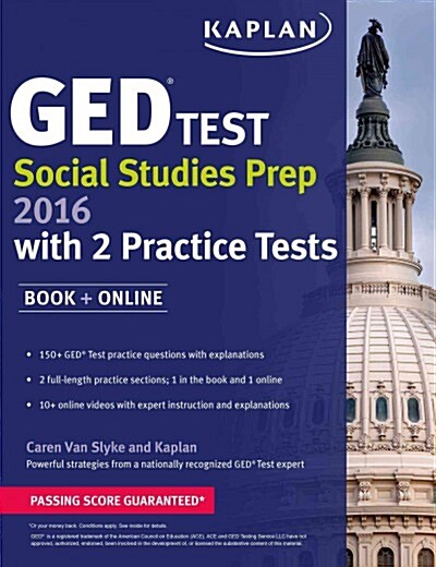 Kaplan GED(R) Test Social Studies Prep 2016: Book + Online (Paperback)