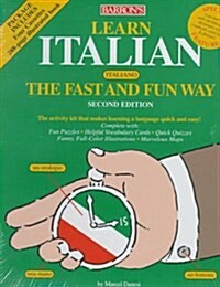 Learn Italian the Fast and Fun Way (Book & 4 Audiocassettes) (Audio Cassette, Cas & Book)