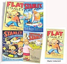 Flat Stanley Book & Audio (Paperback 4권 + Tape 1개)