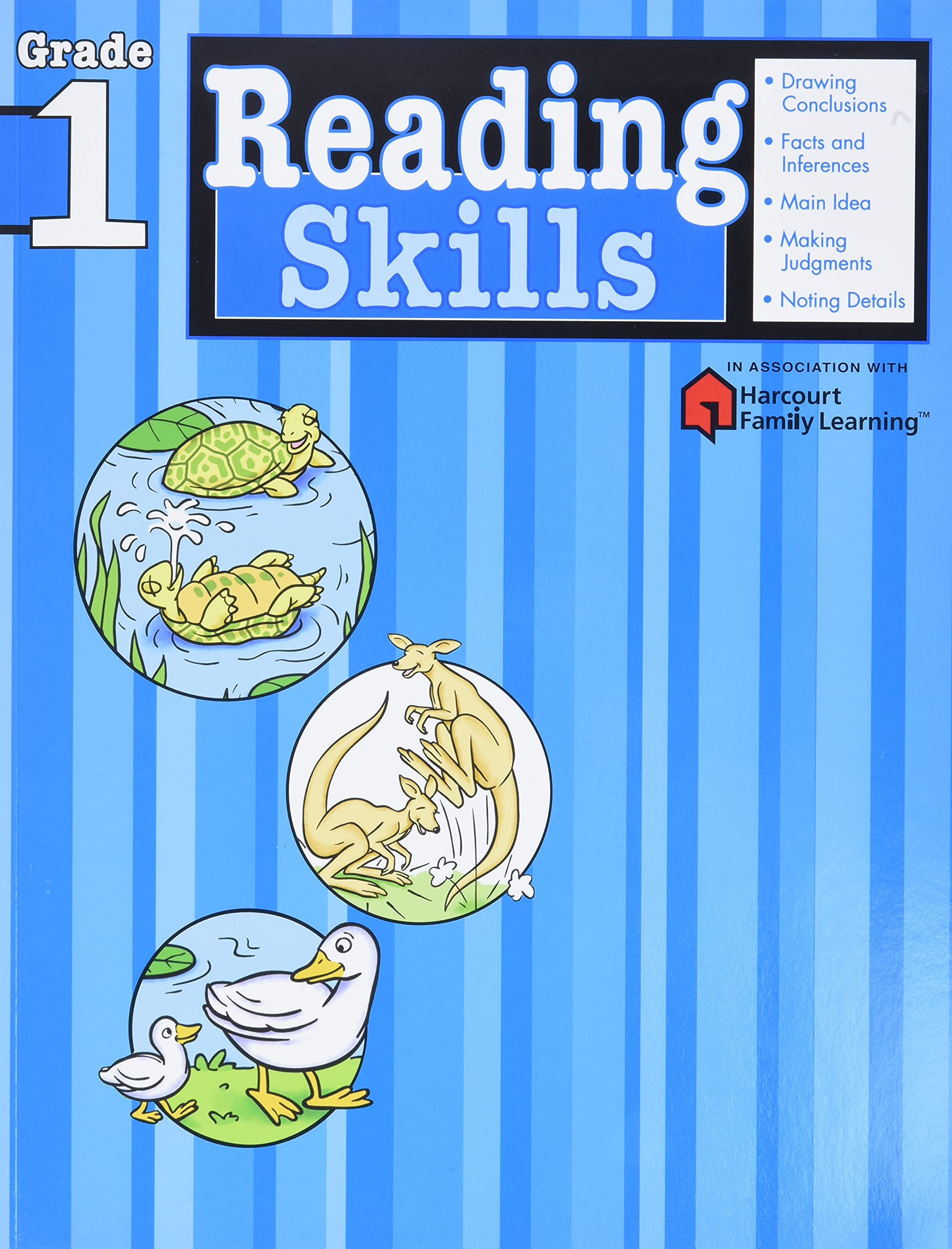 Reading Skills: Grade 1 (Flash Kids Harcourt Family Learning) (Paperback)