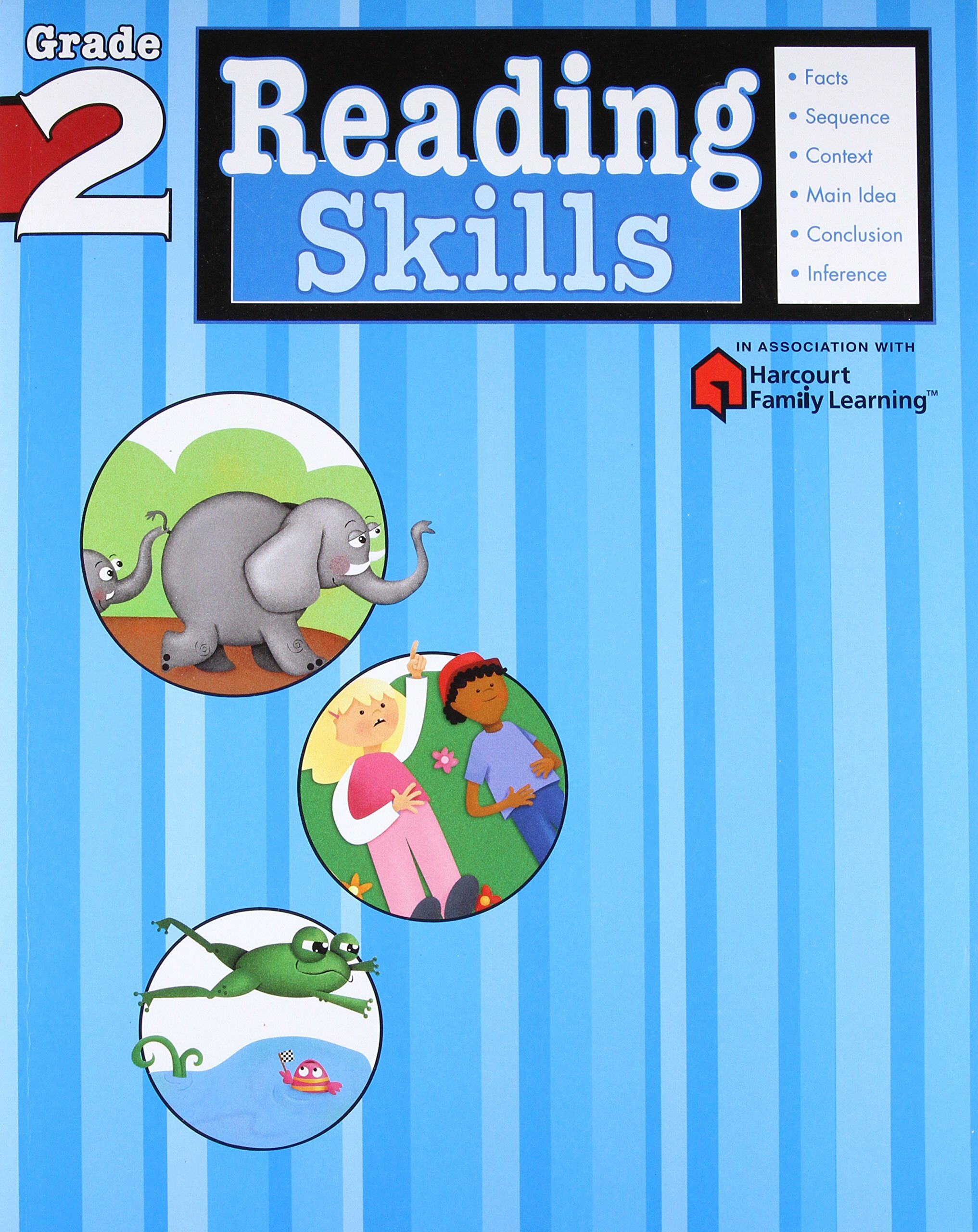 Reading Skills: Grade 2 (Flash Kids Harcourt Family Learning) (Paperback)