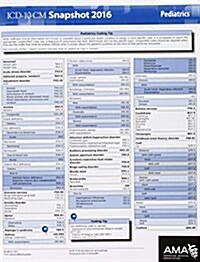 ICD-10 Snapshot 2016 Coding Cards Pediatrics (Hardcover)