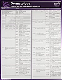 ICD-10 Mappings 2016 Express Reference Coding Card Dermatology (Hardcover)