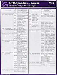 ICD-10 Mappings 2016 Express Reference Coding Card Orthopaedics - Lower (Hardcover)