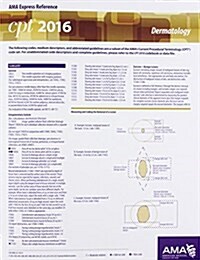 CPT 2016 Express Reference Coding Card Dermatology (Hardcover)