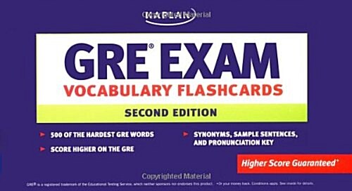 GRE Exam Vocabulary Flashcards (Paperback, 2)