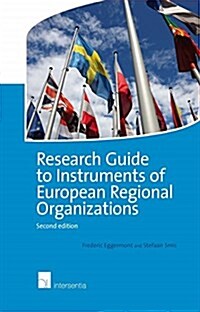 [중고] Research Guide to Instruments of European Regional Organizations (Paperback)