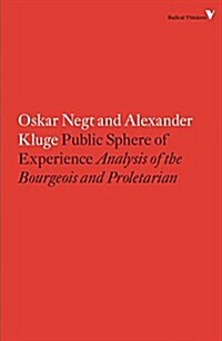 Public Sphere and Experience : Analysis of the Bourgeois and Proletarian Public Sphere (Paperback)
