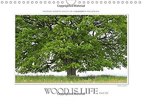 Emotional Moments: Wood is Life / UK-Version : Ingo Gerlach Has Beautiful Photos for Wood, Peppered with Lyrical Metaphors Chosen (Calendar, 3 Rev ed)