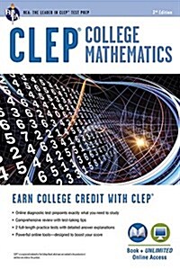 CLEP(R) College Mathematics Book + Online (Paperback, 3, Third Edition)