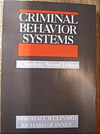 Criminal Behavior Systems (Paperback, 2nd, Subsequent)