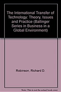 The International Transfer of Technology (Hardcover)