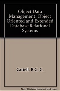 Object Data Management (Hardcover, Revised, Subsequent)