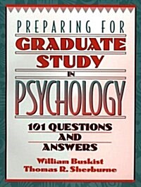 Preparing for Graduate Study in Psychology (Paperback)