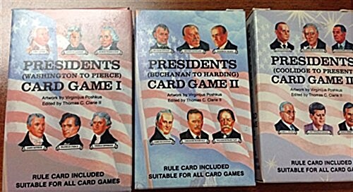 Presidents Bookcase Card Game Set (Cards, GMC)