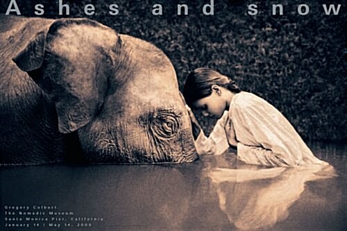 Ashes and Snow Santa Monica Girl With Elephant Poster (Poster)