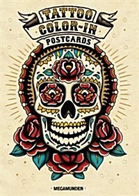 Tattoo Color-In Postcards (Novelty)