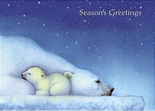 Polar Bear Cuddle Boxed Holiday Cards (STY, BOX, GCR)