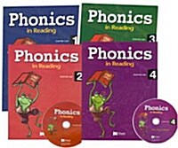 Phonics in Reading #1-4 Set (Student Book 4권 + CD 4장)