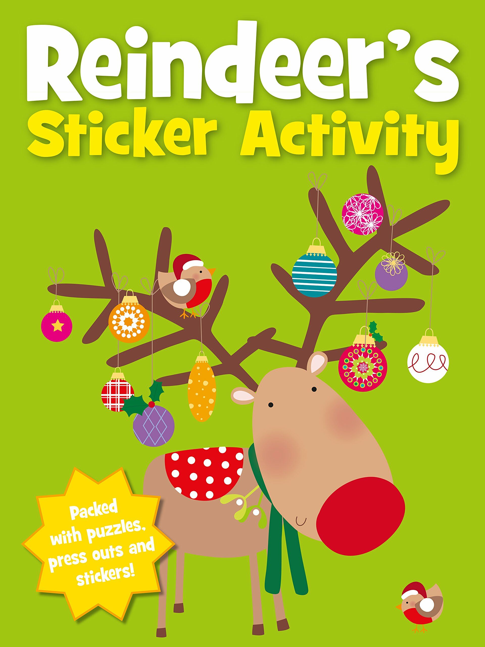 Reindeers Christmas Sticker Activity (Paperback)