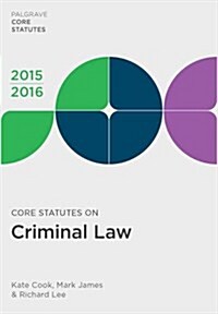 Core Statutes on Criminal Law (Paperback)