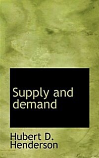 Supply and Demand (Paperback)